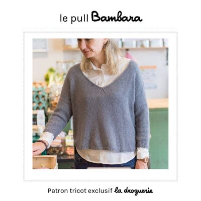 Modello ai ferri per il maglione da donna "Bambara".