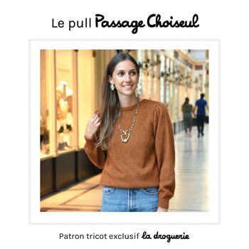 Patron tricot du pull femme "Passage Choiseul" 1