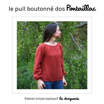 Patron tricot du pull femme "Pontaillac" 1
