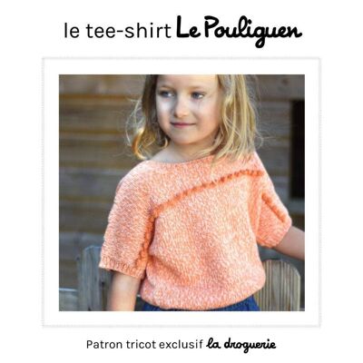 Modello ai ferri per la maglietta per bambini “Le Pouliguen”.