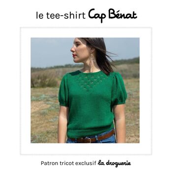 Patron tricot du tee-shirt femme "Cap Bénat" 1