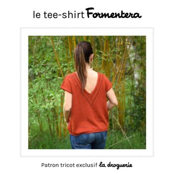 Patron tricot du tee-shirt femme "Formentera" 1