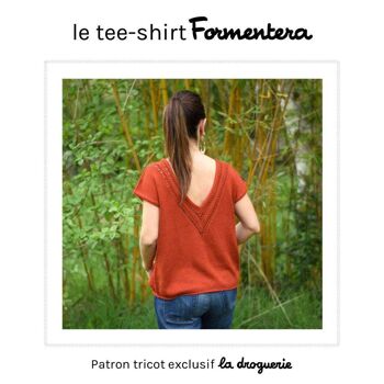 Patron tricot du tee-shirt femme "Formentera" 5