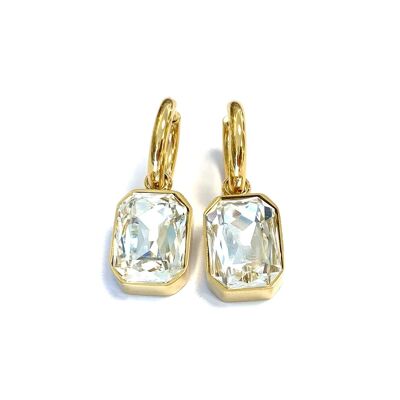 Earrings crystal pendant