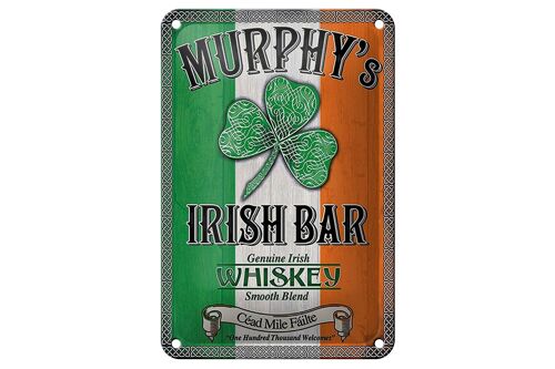 Blechschild Alkohol 12x18cm Murphy´s Irish Bar Whiskey Dekoration
