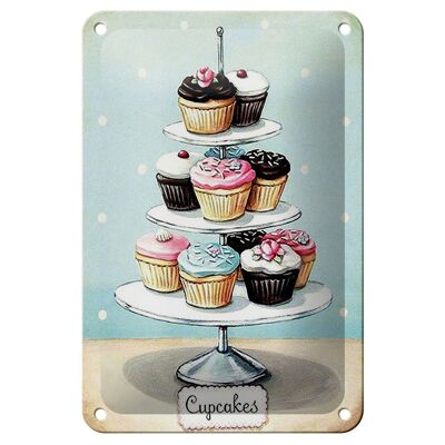 Tin sign sweets 12x18cm cupcakes small cakes decoration