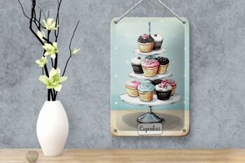 Signe en étain bonbons 12x18cm cupcakes petite décoration de gâteau 4