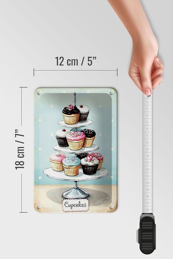 Signe en étain bonbons 12x18cm cupcakes petite décoration de gâteau 5