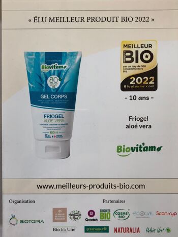 FRIOGEL ALOE VERA Arnica Menthol Menthe poivrée Camphre HarpagophytumTube 150 ml et 99% d'ingrédients d'origine naturelle 3