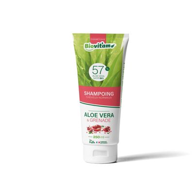 ALOE VERA & POMEGRANATE SHAMPOO and 99% natural ingredients PEGREEN tube 250 ml