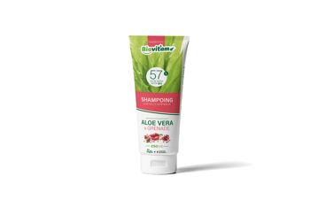 SHAMPOING ALOE VERA & GRENADE et 99% ingrédients d'origine naturelle Tube PEGREEN 250 ml