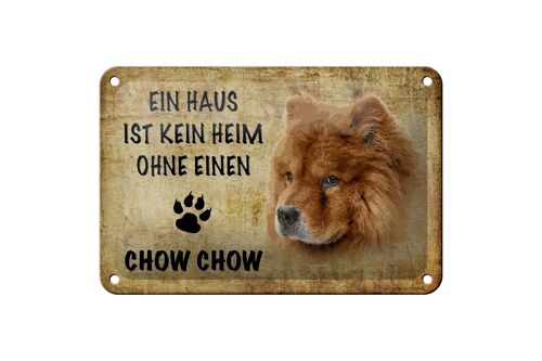 Blechschild Spruch 18x12cm Chow Chow Hund Geschenk Dekoration