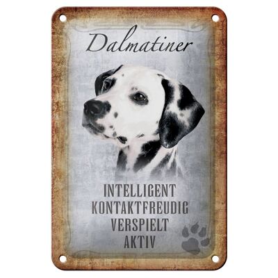 Tin sign saying 12x18cm Dalmatian dog gift decoration