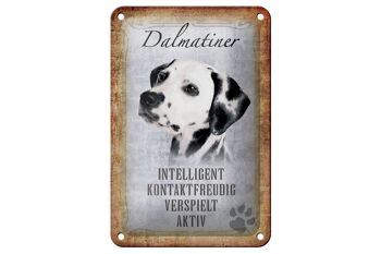 Panneau en étain disant 12x18cm, décoration cadeau pour chien dalmatien 1