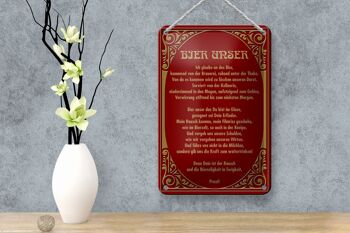 Plaque en tôle alcool 12x18cm Prost Beer notre décoration cadeau 4