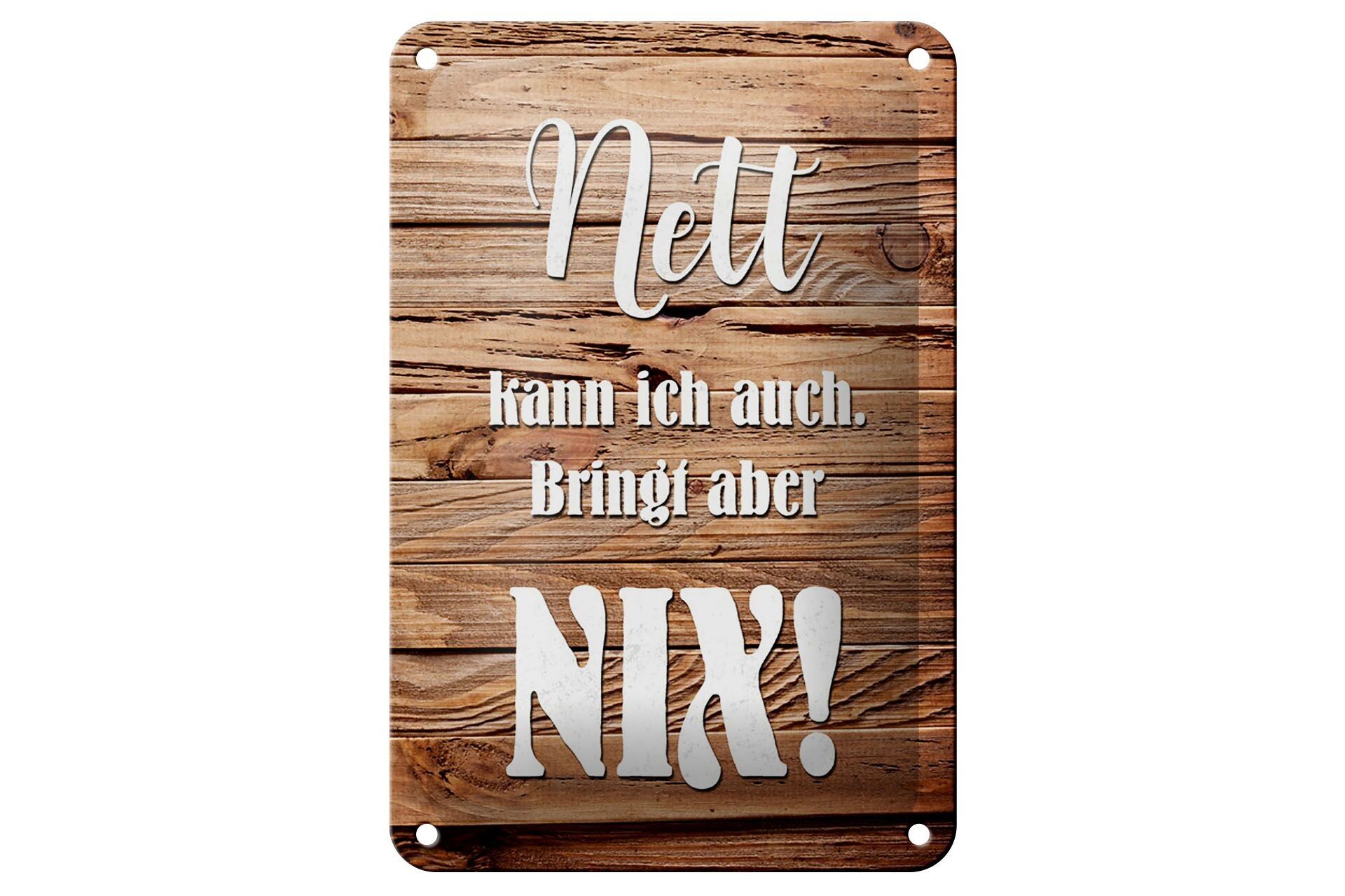 Cartel de chapa que dice 20x20cm bonito, tampoco puedo traer nada, decoración