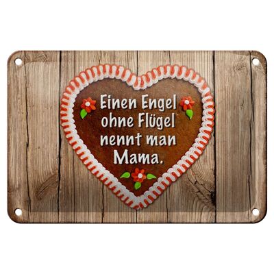 Blechschild Spruch 18x12cm Engel ohne Flügel nennt man Mama Dekoration