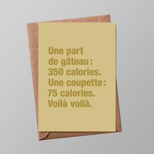 Carte "Anniversaire" : Gâteau ou apéro?  (avec enveloppe)