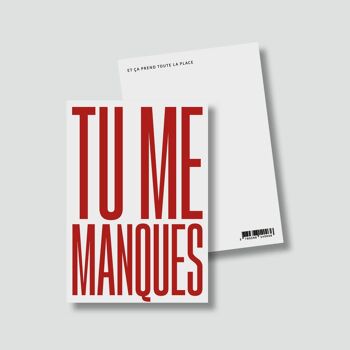 Carte "Love" :

Tu me manques 2