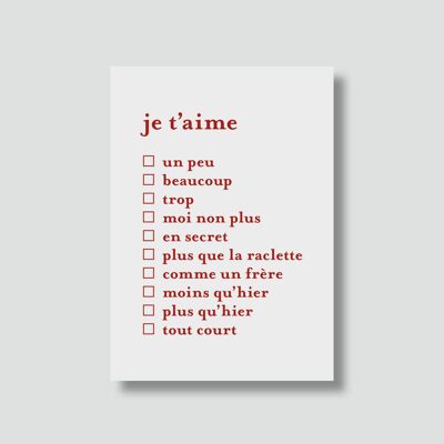 Carte "Love" :

Carte a cocher