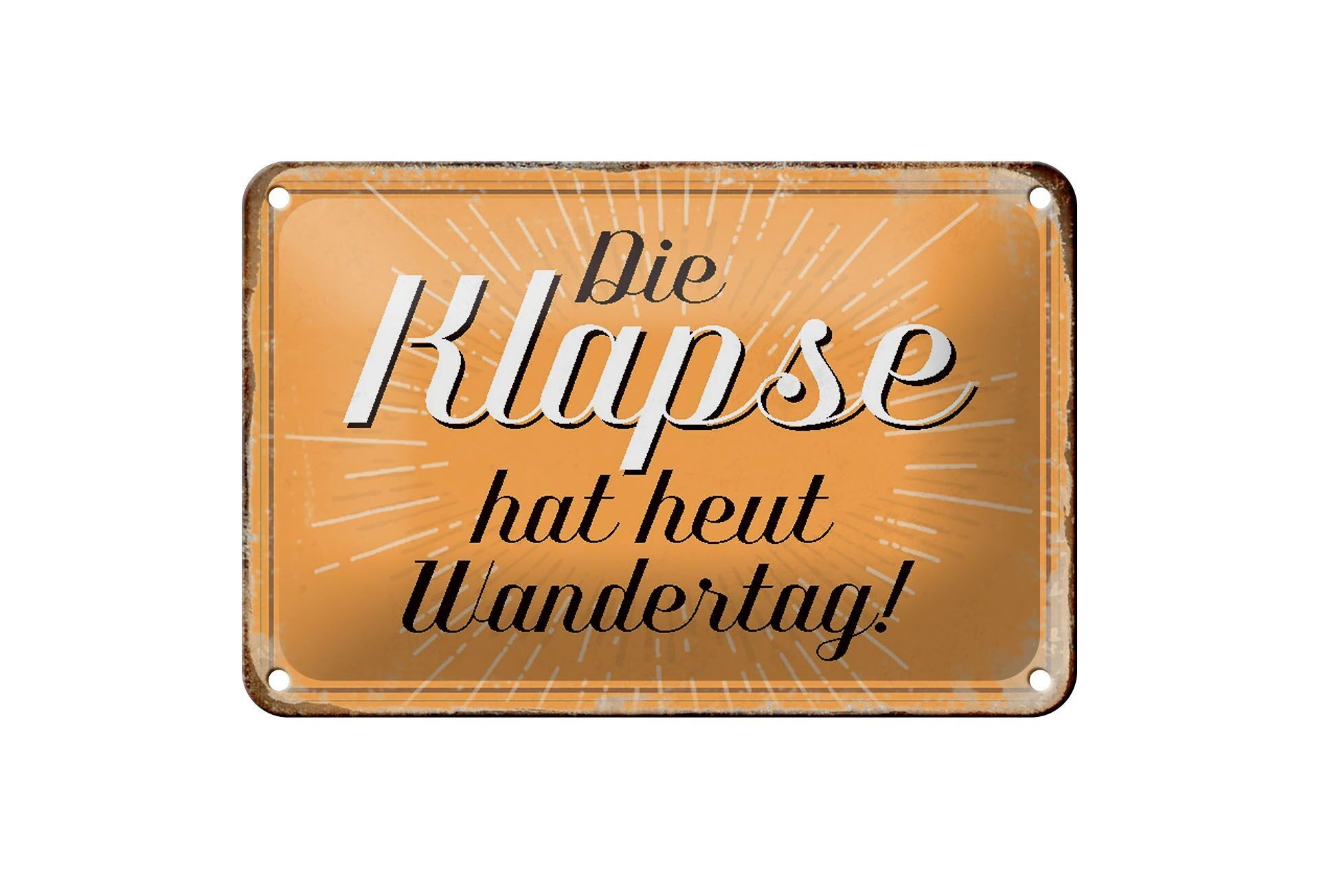 Targa in metallo con scritta 18x12 cm "The Slaps" hanno la decorazione del giorno delle escursioni di oggi