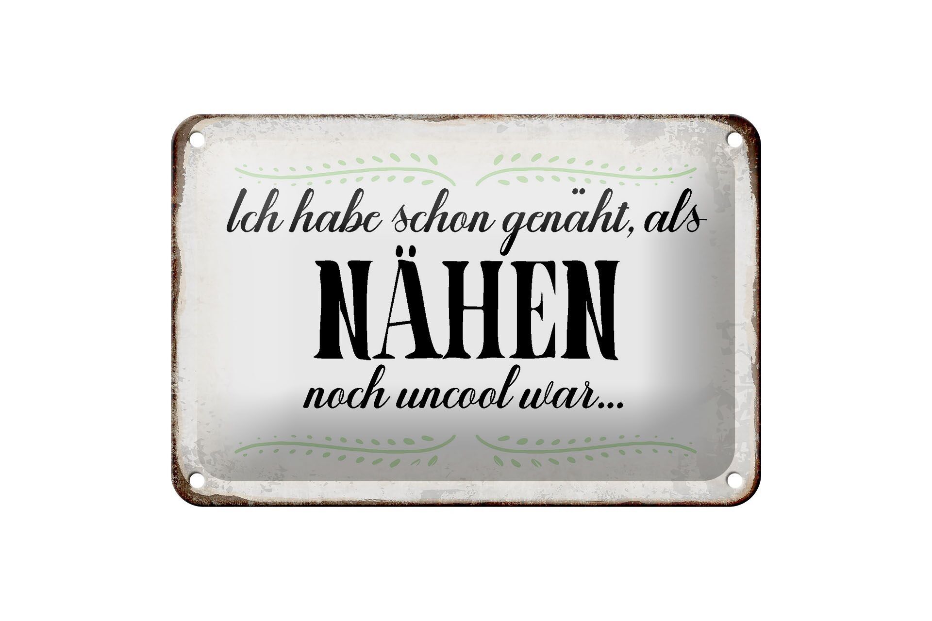 Targa in metallo con scritta 18x12 cm che ho già cucito come decorazione