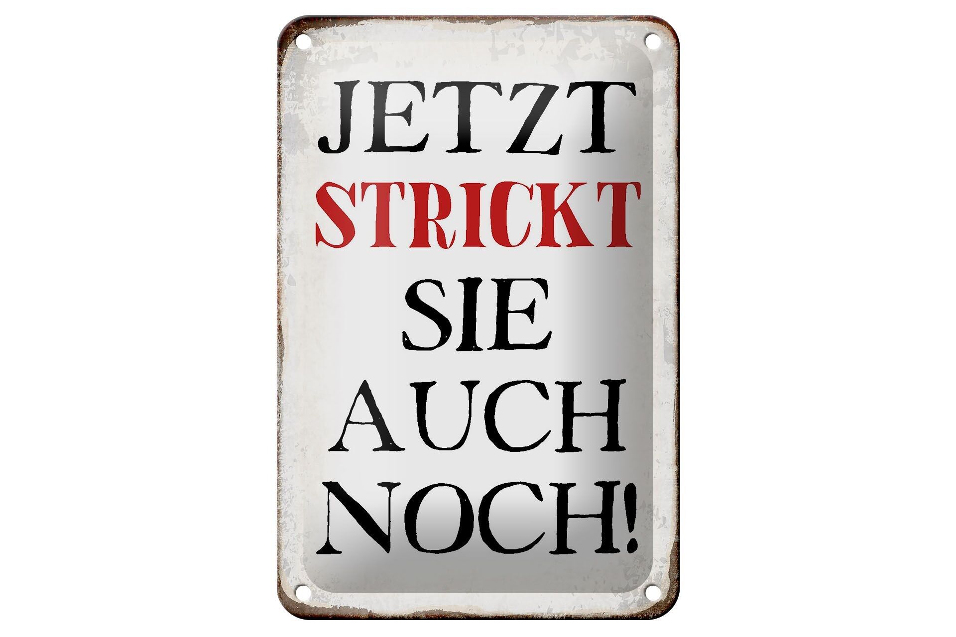 Targa in metallo con scritta 12x18 cm ora realizza anche decorazioni a maglia