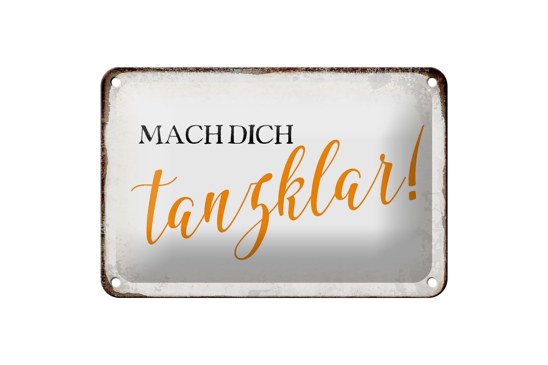 Targa in metallo con scritta 18x12 cm: crea una decorazione regalo tanzklar