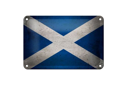 Blechschild Flagge 18x12cm Schottland Fahne Dekoration