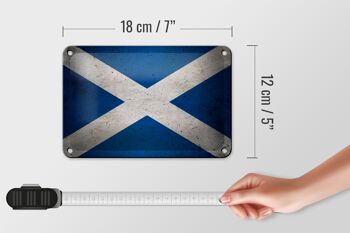 Drapeau en étain 18x12cm, décoration de drapeau écossais 5