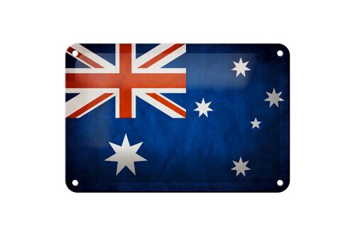 Blechschild Flagge 18x12cm Australien Fahne Dekoration