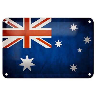 Bandera de cartel de hojalata, decoración de bandera de Australia, 18x12cm