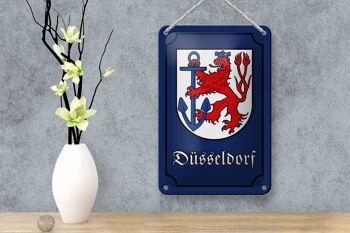 Signe en étain note 12x18cm blason de la ville de Düsseldorf décoration de la ville 4