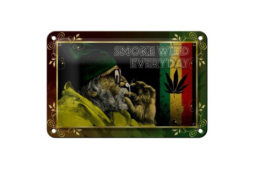 Blechschild Cannabis 18x12cm smoke weed everyday Dekoration