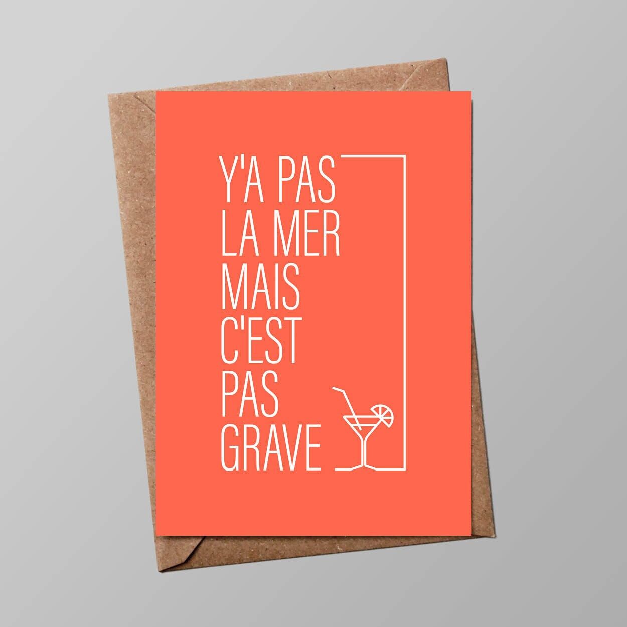 Biglietto “Vacanze”: Non c'è il mare ma va bene così (con busta)