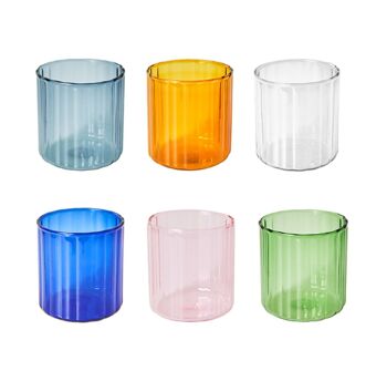 Petites tasses en verre colorées 3