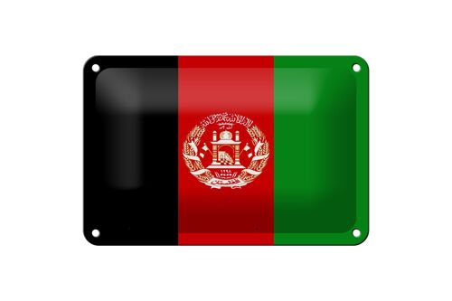 Blechschild Flagge Afghanistans 18x12cm Flag of Afghanistan Dekoration