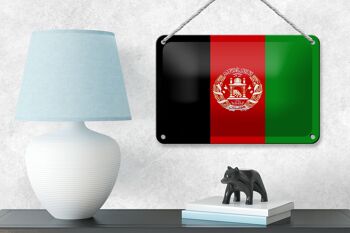 Signe en étain drapeau de l'afghanistan, 18x12cm, décoration du drapeau de l'afghanistan 4