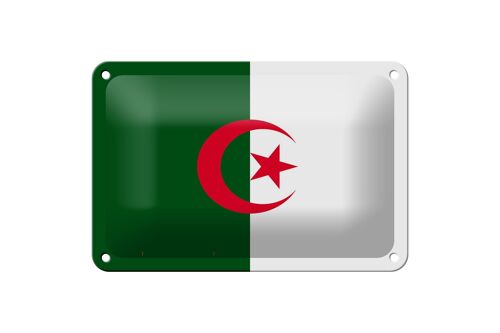 Blechschild Flagge Algeriens 18x12cm Flag of Algeria Dekoration