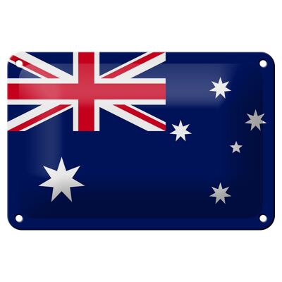 Metal sign flag Australia 18x12cm Flag of Australia decoration