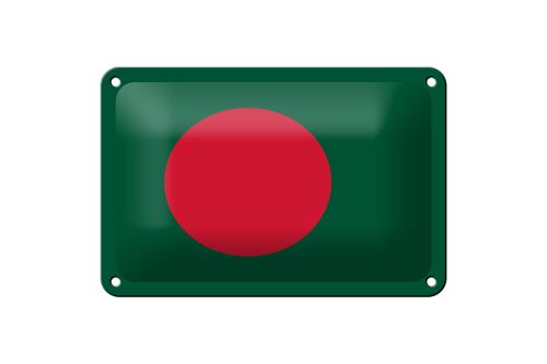 Blechschild Flagge Bangladesch 18x12cm Flag of Bangladesh Dekoration