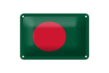 Drapeau en étain du Bangladesh, 18x12cm, décoration du drapeau du Bangladesh 1