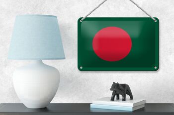 Drapeau en étain du Bangladesh, 18x12cm, décoration du drapeau du Bangladesh 4