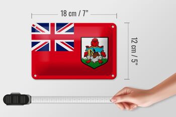 Drapeau des Bermudes en étain, 18x12cm, décoration du drapeau des Bermudes 5