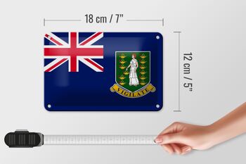 Drapeau en étain des îles vierges britanniques, 18x12cm, décoration de drapeau 5