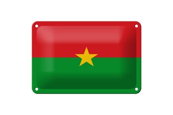 Drapeau du Burkina Faso en étain, 18x12cm, décoration du Burkina Faso 1