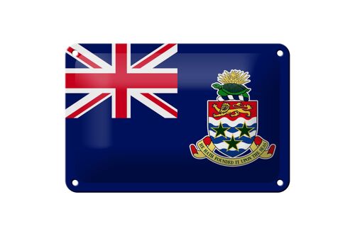 Blechschild Flagge Cayman Islands 18x12cm Cayman Islands Dekoration