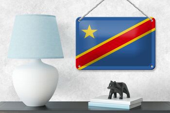 Drapeau en étain de la rd Congo, 18x12cm, décoration démocratique du Congo 4