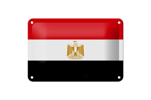 Blechschild Flagge Ägyptens 18x12cm Flag of Egypt Dekoration