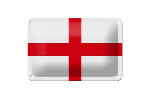 Blechschild Flagge Englands 18x12cm Flag of England Dekoration